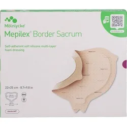 Mepilex Border Sacrum Schaumverband 22x25 cm - steril, 5 Stück - Arzneimittel für Wundversorgung, bietet optimalen Schutz und hohe Saugfähigkeit für eine schnelle Heilung.