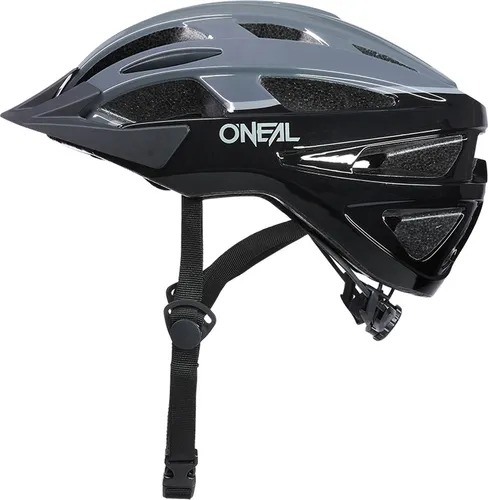 O´NEAL OUTCAST Helmet SPLIT V.22 - Leichter MTB Helm in Schwarz/Grau - Fahrradhelm, extra leicht mit Inmold-Technologie für optimalen Schutz, verstellbar mit einem Handgriff und hervorragendes Ventilationssystem für maximalen Komfort.