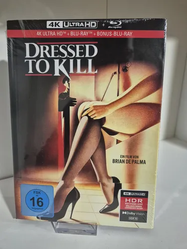 Dressed to Kill - 3-Disc Limited Collector's Edition im Mediabook - Filme, enthält 4K Ultra HD, Blu-ray und Bonus-Blu-ray für ein ultimatives Seherlebnis!