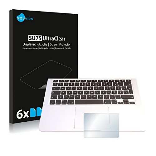 Savvies 6 Stück Schutzfolie für Apple MacBook Pro 13.3" 2015 (Touch Trackpad) Displayschutz-Folie Ultra-Transparent
