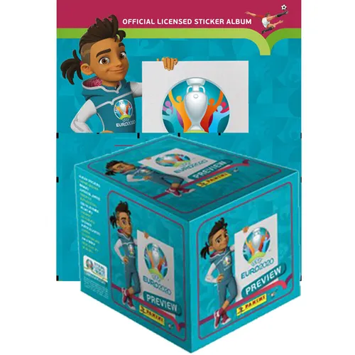 Panini - EURO 2020 Preview Sammelsticker 1 Premium Display (120 Tüten) + 1 Album