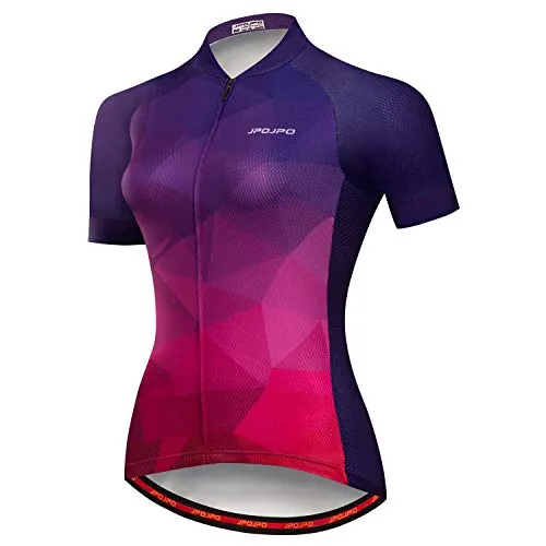 JPOJPO Radtrikot Damen Sommer Pro Team Bike Trikot Bekleidung Rennrad Kleidung Shirts Kurzarm Fahrrad Tops