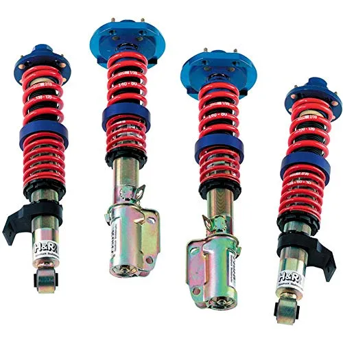H&R Monotube Fahrwerk für BMW 4er Cabriolet F33 F83 - Sport-Gewindefahrwerk mit 35-60 mm vorne und 15-40 mm hinten Tieferlegung, TÜV-Gutachten inklusive, einfache Installation für optimale Fahrdynamik.