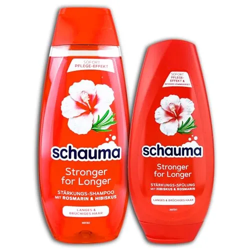 Haarpflege Set Schauma Stronger for Longer 400 ml Shampoo +250 ml Spülung 2