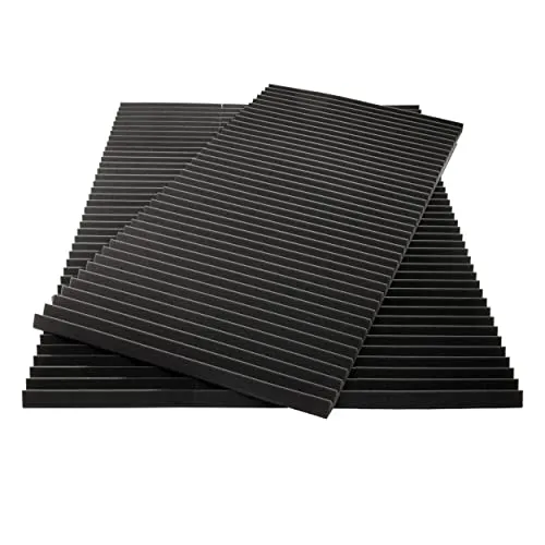 sunnypillow Akustikschaumstoff Akustikschaum Matten 100 x 30 x 2,5cm - Schalldämmmatten zur effektiven Akustik - Schalldämmung Wand, Podcasts - Noppenschaumstoff Schaumstoff Fliesen Schallschutzmatte