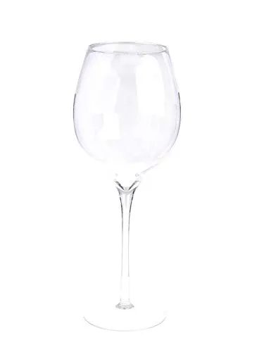 INNA-Glas XXL Weinglas Roger – Klar, 50cm - Elegantes Stielglas von INNA-Glas mit einzigartigem Design. Perfekt für besondere Anlässe. Jedes Glas ist ein Unikat und kann kleine Einschlüsse oder Blasen aufweisen.