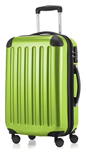 Hauptstadtkoffer Hartschalen-Trolley Alex, 4 Rollen, apfelgrün - Handgepäck-Trolley aus robustem ABS Polycarbonat mit TSA-Schloss, ideal für Reisen. Ergonomische Griffe und 360°-Doppelrollen für einfachen Transport.