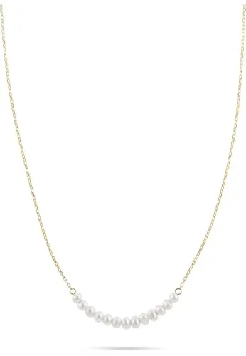 CHRIST Damen-Halskette 585er Gelbgold mit Süßwasserperle - Elegante 585er Gelbgold-Halskette mit einer strahlenden Süßwasserperle. Perfekt für besondere Anlässe oder als stilvolles Accessoire im Alltag.