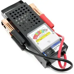 Wiltec Batterietester für 6V und 12V Batterien - Messgeräte für Autobatterien, ideal zur präzisen Überprüfung des Ladezustands und der Qualität von Autobatterien, robustes Metallgehäuse für Langlebigkeit.