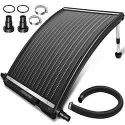 monzana Pool-Solarkollektor 10000 L/h - Effizienter Sonnenkollektor für Poolheizungen, höhenverstellbar und mit einer Durchflussrate von 10000 L/h für optimale Wärmegewinnung.