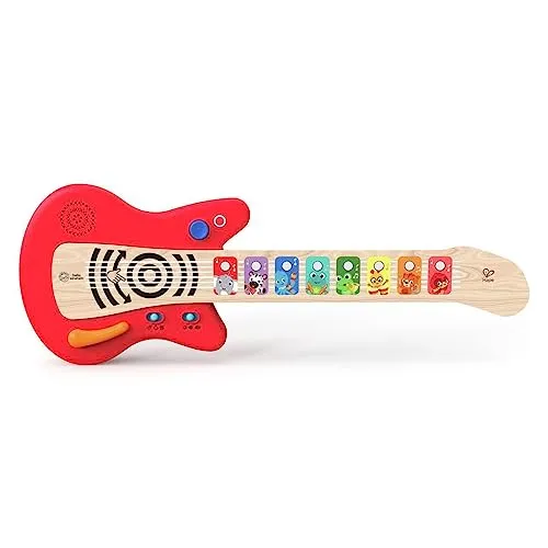 Hape Baby Einstein Gitarre Together in Tune GuitarTM - rote Kinder-Gitarre, 10 Melodien und 3 Spiel-Modi für musikalischen Spaß ab 6 Monaten