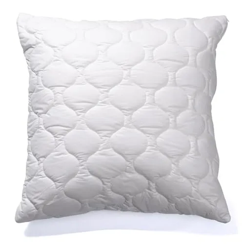 Softsan Mikrofaser Kissen Bio Hygienic 80x80 cm - Allergikergeeignetes Kopfkissen mit Bio Baumwoll-Bezug, waschbar bis 60°C und atmungsaktiv für optimalen Schlafkomfort.