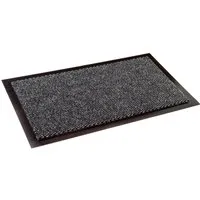 Astra Sauberlaufmatte Saphir 90 cm x 150 cm - Fußmatten & Schmutzmatten - Die Saphir Matte in Grau meliert nimmt Schmutz und Nässe auf und bietet dank des rutschfesten Vinylrückens Sicherheit im Eingangsbereich.