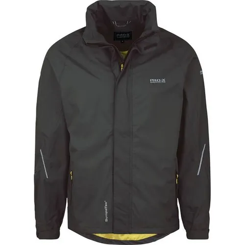 PRO-X elements Herren-Multifunktionsjacke Allan Stretch, Anthrazit - Funktionsjacke mit 100% wind- und wasserdichter SympaTex Membran, atmungsaktiv und umweltfreundlich dank PFC-freier Imprägnierung. Ideal für Outdoor-Aktivitäten.