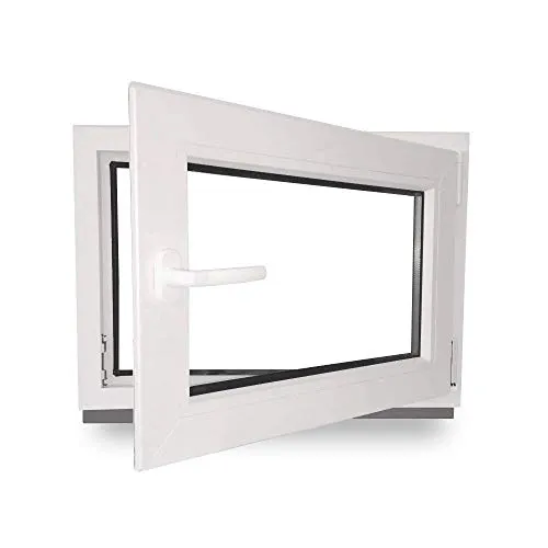 Kellerfenster Kunststoff 60x50 cm - weiß - DIN Rechts - 2-fach Verglasung - Stilvolles Kellerfenster mit 60 mm Profil und stabiler 2-fach Verglasung für optimalen Lichteinfall. Ideal für Neubau und Sanierung. Sicherer Versand garantiert!