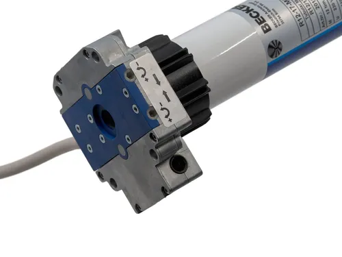 Becker R20-17-M05 Rohrmotor mit Nothandkurbel - Rollläden Rohrmotor mit 20 Nm Drehmoment, ideal für verschiedene Markisen und Rolltore, ausgestattet mit einer praktischen Nothandkurbel für maximale Sicherheit.