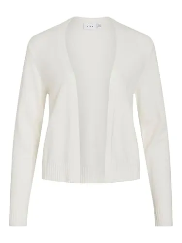 Vila Cardigan VIRIL SHORT L/S KNIT CARDIGAN-NOOS - White Alyssum - Stylischer Feinstrick Cardigan in White Alyssum, pflegeleicht und ideal für den casual Look. Perfekt für jede Gelegenheit.
