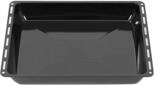 ICQN Emailliertes Backblech 465 x 370 mm - Tiefes Backblech (60 mm) für Bosch, Neff & Constructa, kratzfest und rostfrei. Ideal zum Backen, Braten und als Pizzatablett, leicht zu reinigen für langanhaltenden Gebrauch.