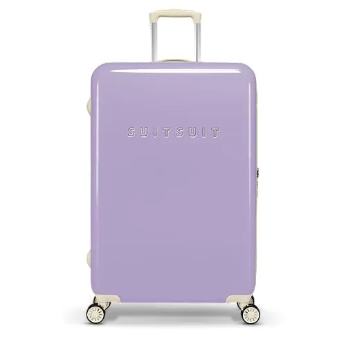 SUITSUIT Koffer Groß 76 cm - Hartschalen Reisekoffer mit TSA-Schloss - 94 L - Fabulous Fifties Royal Lavender - Leichter und robuster Reisekoffer mit 94 Litern Volumen, ideal für Reisen von 1 bis 2 Wochen. Ausgestattet mit TSA-Schloss für sicheren Transport und 5 Jahren Garantie.