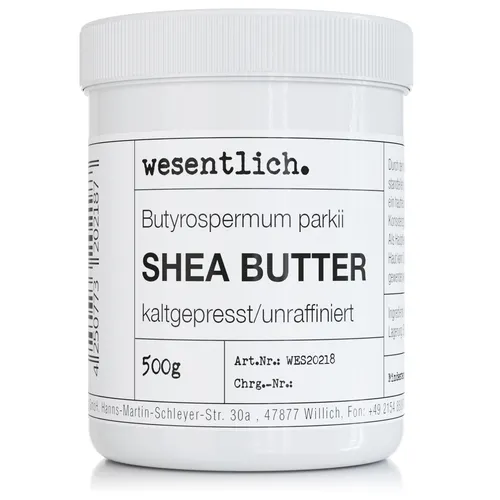 Sheabutter kaltgepresst und unraffiniert 500g - 100% rein von wesentlich.