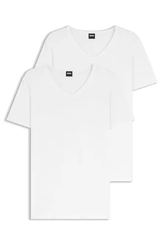 BOSS Herren T-Shirt "TSHIRTVN 2P MODERN" in Weiß, Gr. XL - Kombistarkes Herren-Shirt im 2er-Pack. Aus dehnbarem Single Jersey für perfekten Tragekomfort und stilvolle Looks. Ideal für Freizeit und Alltag.