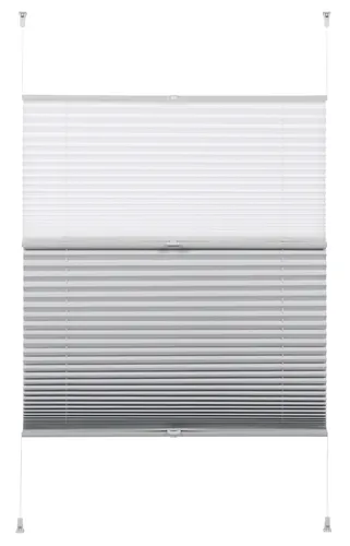 GARDINIA EASYFIX Day + Night Plissee ohne Bohren - Plissee für Fenster, idealer Sichtschutz mit flexibler Verdunklung, einfache Montage ohne Bohren und stufenloses Verstellen für optimalen Komfort.