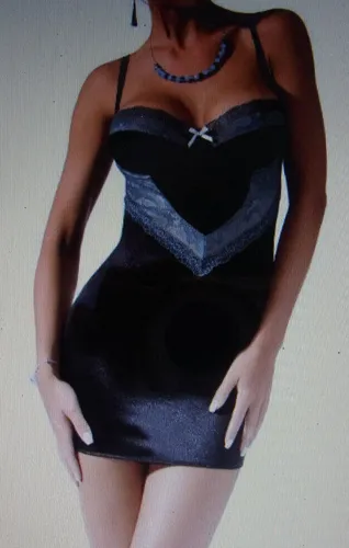 Dessous Spalex Rosemary Reizwäsche Corsage Gr. S/M schwarz mit blauer Farbnuance