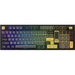Akko 5098B Kabellose Mechanische Tastatur mit Display, US QWERTY, Black & Gold / Akko V3 Piano Pro