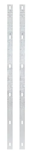 Alberts 646134 Set Flacheisen Step² - Nagel- & Brecheisen, hochwertiges feuerverzinktes Flacheisen-Set für die sichere Befestigung von Doppelstab-Gittermatten an Gabionenwänden - ideal für langlebige Lösungen.