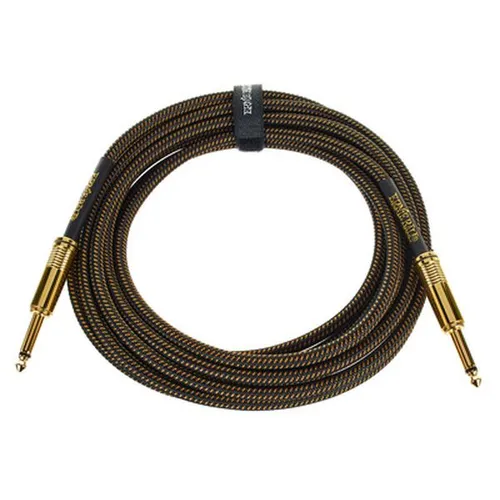 Ernie Ball 6432 Instrumentenkabel 5,49 m Pay Dirt - HiFi-Kabel mit 99,99% sauerstofffreiem Kupfer für höchste Signaltreue, flexibles Design und doppelte Abschirmung für professionelle Ansprüche.