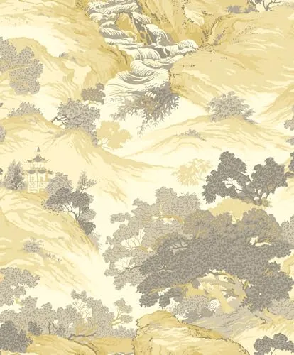 Archive Orientalisch Landschaft Tapete Gelb - Crown M1192 China