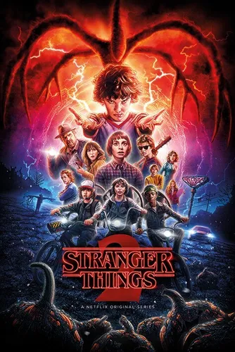 Poster STRANGER THINGS - One Sheet - Season 2 (Netflix) 61x91,5cm NEU 59247