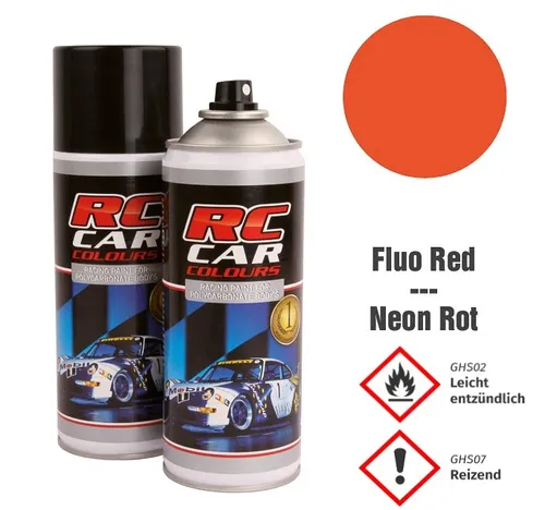 RC CAR COLOURS KAROSSERIE LEXANFARBE 150ml SPRÜHDOSE NEO ROT F. TAMIYA # RCC1005