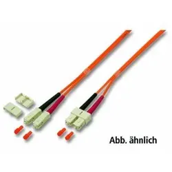 Good Connections® LWL Duplex OM1 Patchkabel 0,5m - Netzwerkkabel mit SC/SC Stecker, ideal für Multimode-Anwendungen, bietet hohe Übertragungsqualität und ist flammhemmend (LSZH)
