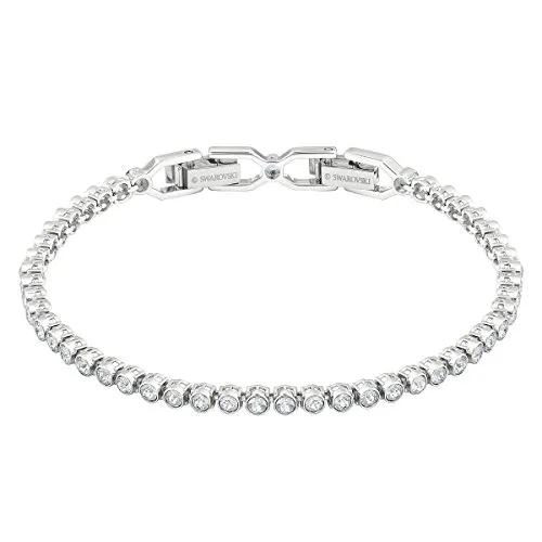 Swarovski Emily Armband - Rhodiniert, 17.5 cm lang, funkelnde Swarovski Kristalle für einen glamourösen Look
