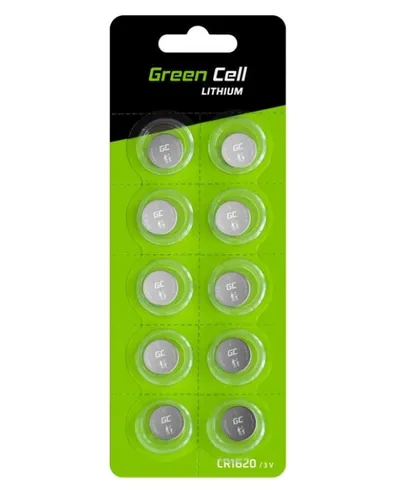 Lithium Battery 5x CR1620 3V 70mAh Green Cell 5903317225348