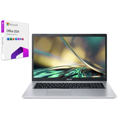 Acer A317 Laptop 17,3 Zoll FullHD Core i5 10-Kern 4,4GHz 32GB RAM 2TB SSD Intel Iris Xe Grafik Win 11 Office 24 Pro