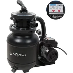 Miganeo Sandfilteranlage Dynamic 7000 Speed Clean | schwarz | 6,3 m3/h Leistung