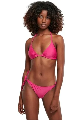 Urban Classics Damen Bikini Ladies Recycled Triangle Bikini, Bikini für Frauen, aus Recyclingmaterial, brightviolet, L