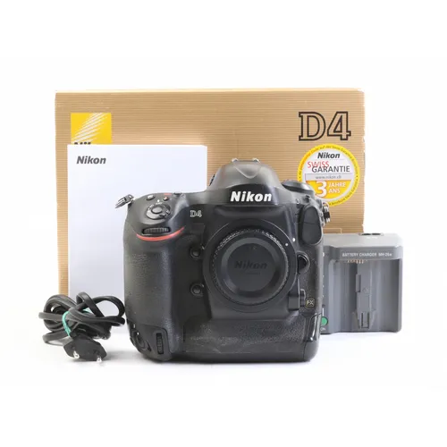 Nikon D4 DSLR-Kamera mit 282 Tsd. Auslösungen - Spiegelreflexkamera mit 16.6 MP Auflösung, Wi-Fi-fähig und AF-Sperre, ideal für professionelle Fotografen, die höchste Bildqualität suchen.