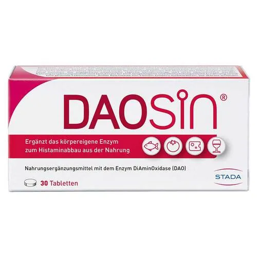 Daosin Tabletten 30 St - rezeptfrei, unterstützt die Verdauung und lindert Unverträglichkeiten
