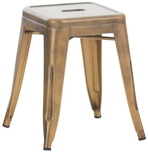 CLP Stuhl Hocker Armin - Eleganter Hocker in Gold, ideal für stilvolle Wohnräume und vielseitig einsetzbar als Sitzgelegenheit oder dekoratives Element.