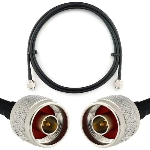 RANGEFUL 2m N Stecker auf N Stecker — HF-240 (LMR 240 Äquivalent) Verlängerung Antennenkabel — für WiFi RF Antenne GSM LTE 4G 5G 6G Router Signalverstärker Lora Ham CB Funk