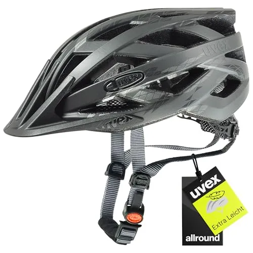 uvex i-vo cc Fahrradhelm - Leichter Allround-Helm mit individueller Größenanpassung - Fahrradhelme mit optimaler Anpassung dank uvex 3D IAS 3.0 System und erweiterbar mit LED-Licht für zusätzliche Sicherheit im Dunkeln.