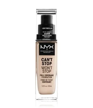 NYX Professional Makeup Can't Stop Won't Stop 24-Hour Foundation Flüssige Foundation 30 ml Nr. 1.3 - Light Porcelain