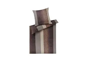 Joop! Bettwäsche Leo 4112-09 Taupe - 135x200cm + 80x80cm - Bettwäsche aus hochwertigem Comfort-Satin, für exklusiven Geschmack und langlebige Qualität. Waschbar bis 60°C und trocknergeeignet, ideal für ein stilvolles Schlafzimmer.