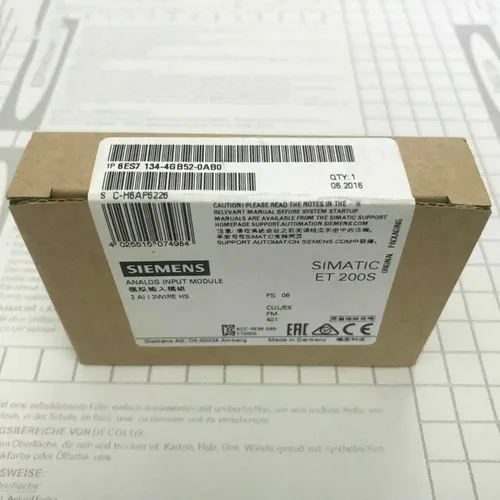 SIEMENS Simatic ET 200S 6ES7134-4GB52-0AB0 - SPS-Prozessor für SIMATIC DP, bietet hohe Flexibilität und Zuverlässigkeit in Automatisierungsanwendungen.