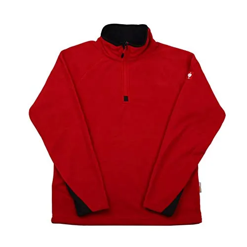 Engelbert Strauss Herren Fleecepullover Troyer dryplexx Micro, Farbe:rot, Größe:L