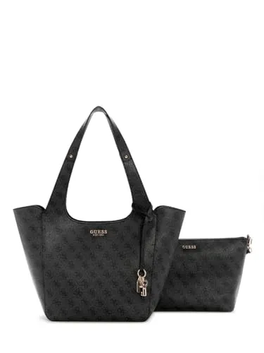 Guess Shopper Calista 2in1 Tote - Praktische Eleganz - Handtasche mit geräumigem Hauptfach und praktischer Reißverschlusstasche. Ideal für den Alltag und schnelle Einkäufe – einfach umhängen und alles Wichtige griffbereit haben!