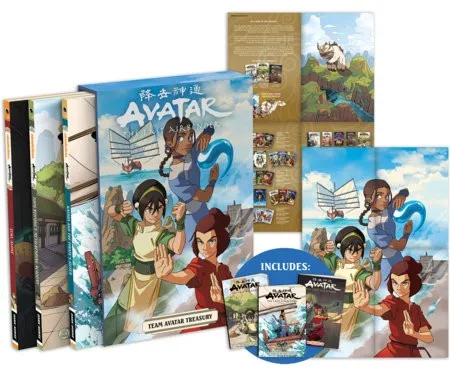 Avatar: The Last Airbender - Team Avatar Treasury Boxed Set - Mangas, umfangreiche Sammlung der Graphic Novels mit spannenden Abenteuern von Team Avatar in hochwertiger Box.